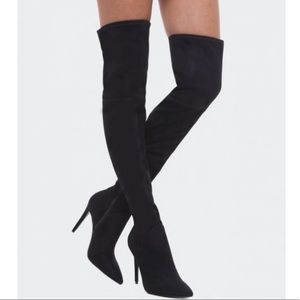Kendall & Kylie Kayla Black Thigh High Boots 8